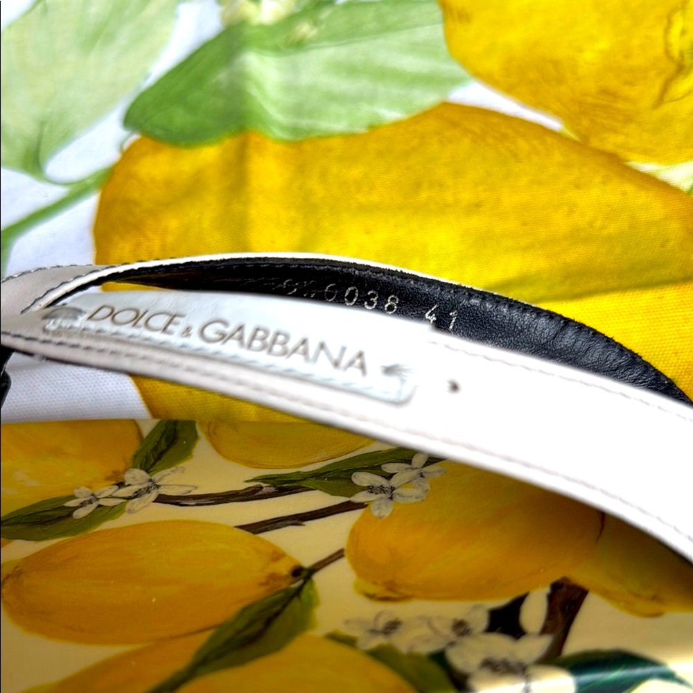 Dolce & Gabbana Lemon Print flip flops Size: 41 - Picture 5 of 9